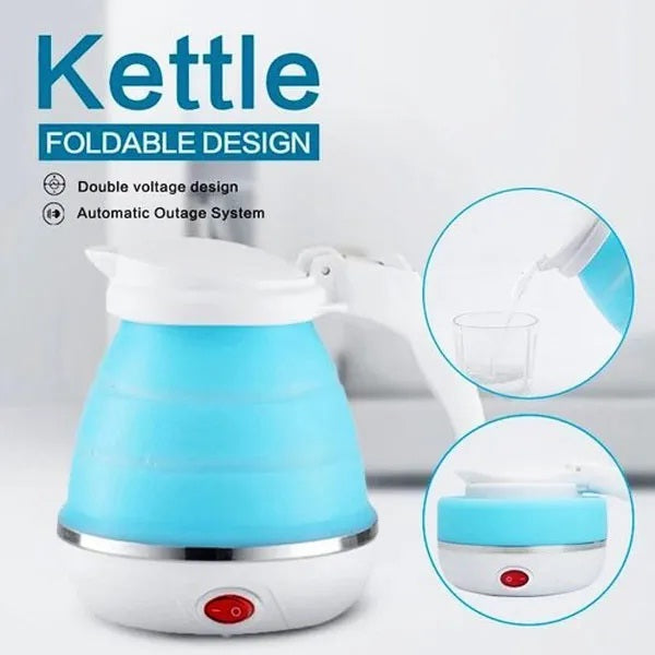600ML Travel Collapsible, Portable, Foldable Electric Kettle