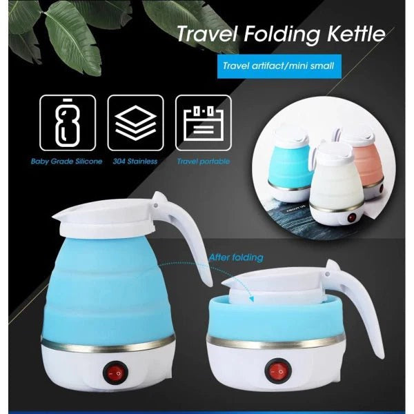 600ML Travel Collapsible, Portable, Foldable Electric Kettle