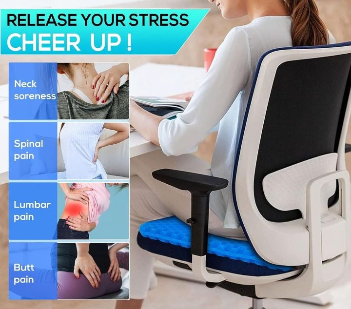 Silicone Gel Sitter Flax Egg Seat Cushion Soft