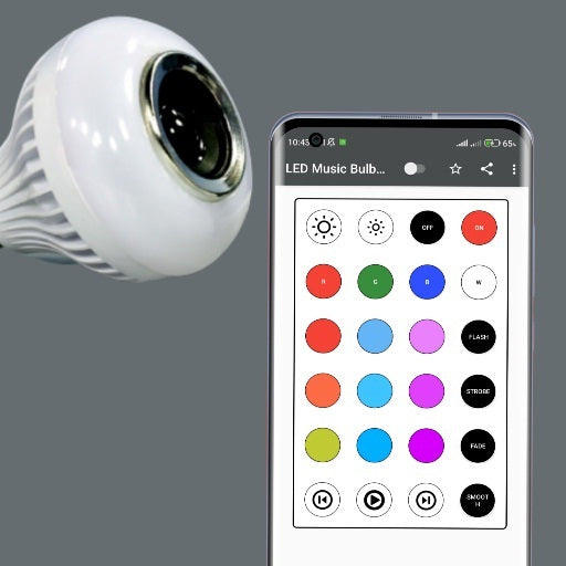 LED Music Smart Bulb with Bluetooth Speaker