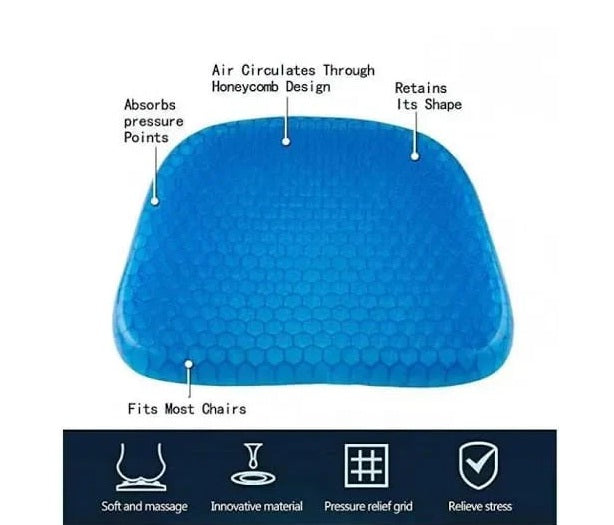Silicone Gel Sitter Flax Egg Seat Cushion Soft