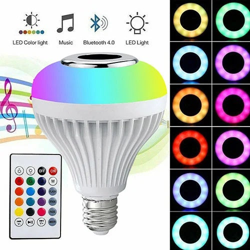 LED Music Smart Bulb with Bluetooth Speaker