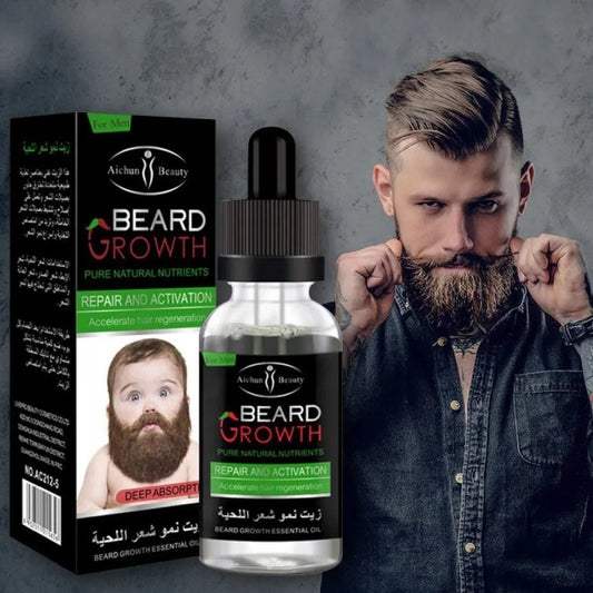 Aichun Beauty - 100% Pure Natural Beard Growth Essential Oil