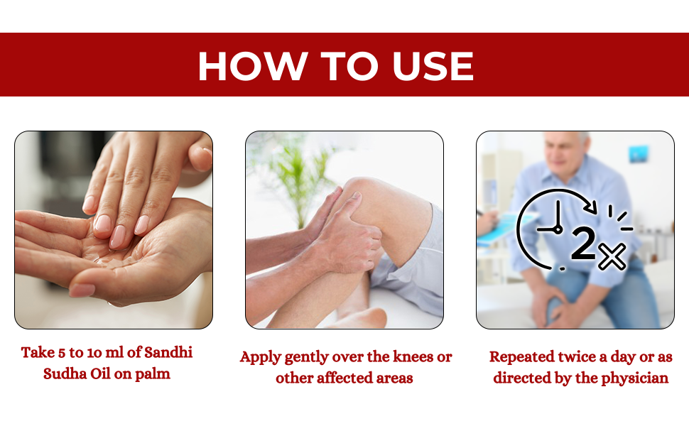 Sandhi Sudha Joint Pain Relief Oil 150ML - Pack Of 3 Bottles