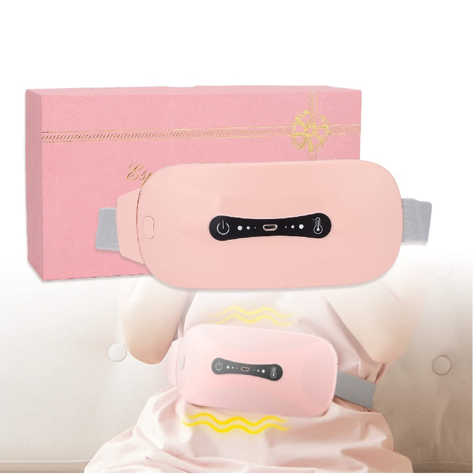 New imported Electric Cramp Massager Vibra-tor Heating Belt for Menstrual Relief Pain Waist Stomach Warming Women Gift Rechargeable in Pakistan