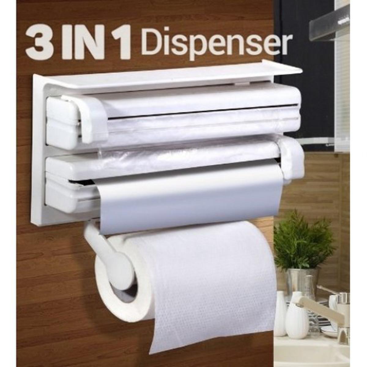 3 In 1 Kitchen Triple Paper Dispenser