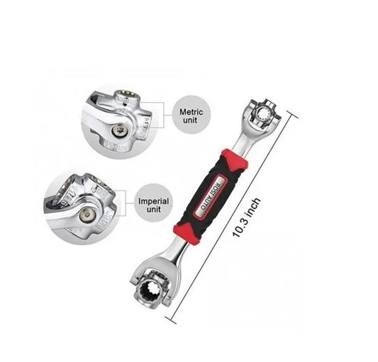 48-In-1 Universal Multi-Function Wrench 360 Degree Rotary Adjustable Spanner