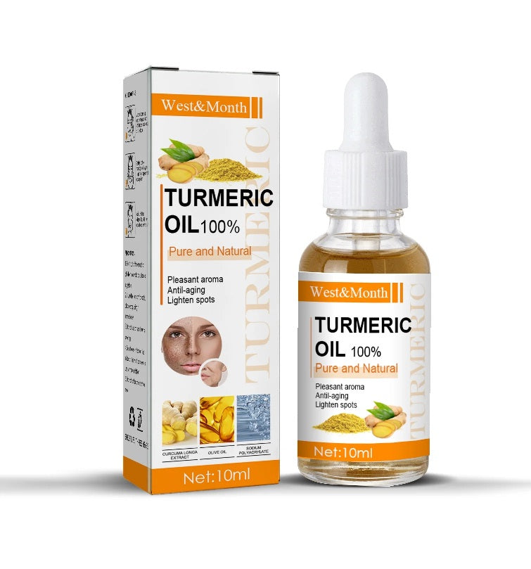 10ml Turmeric Lemon Oil Skin Glow To Lightening Acne Dark Patches, Turmeric Dark Spot Corrector Serum,