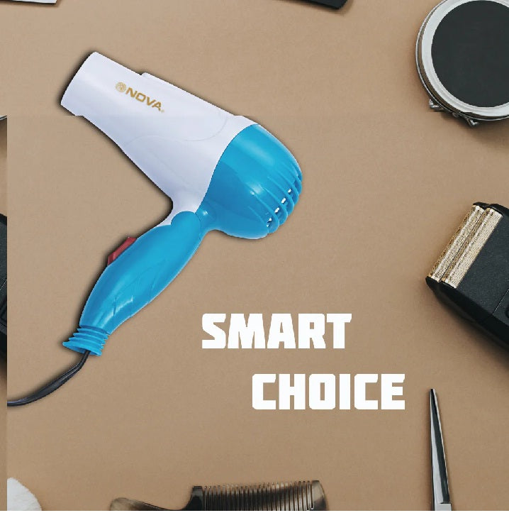 Nova 1000W Foldable Mini Hair Dryer for Men and Women