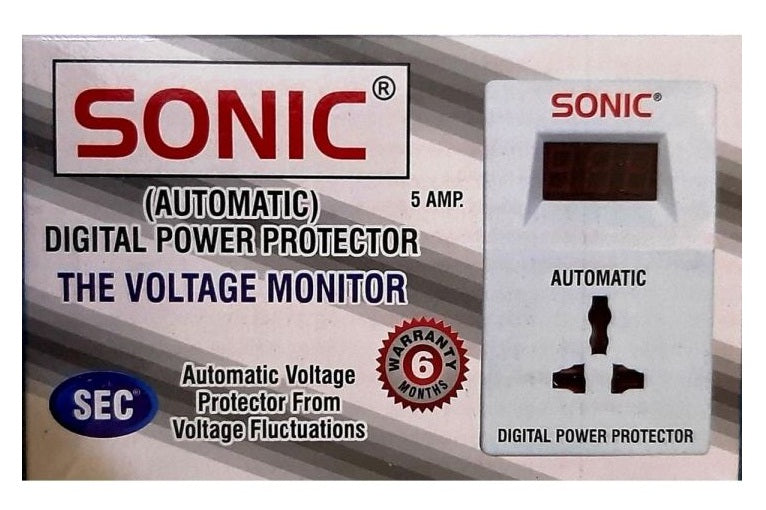 Sonic Voltage Protector 5A with voltage automatic function after 3 mins Startup