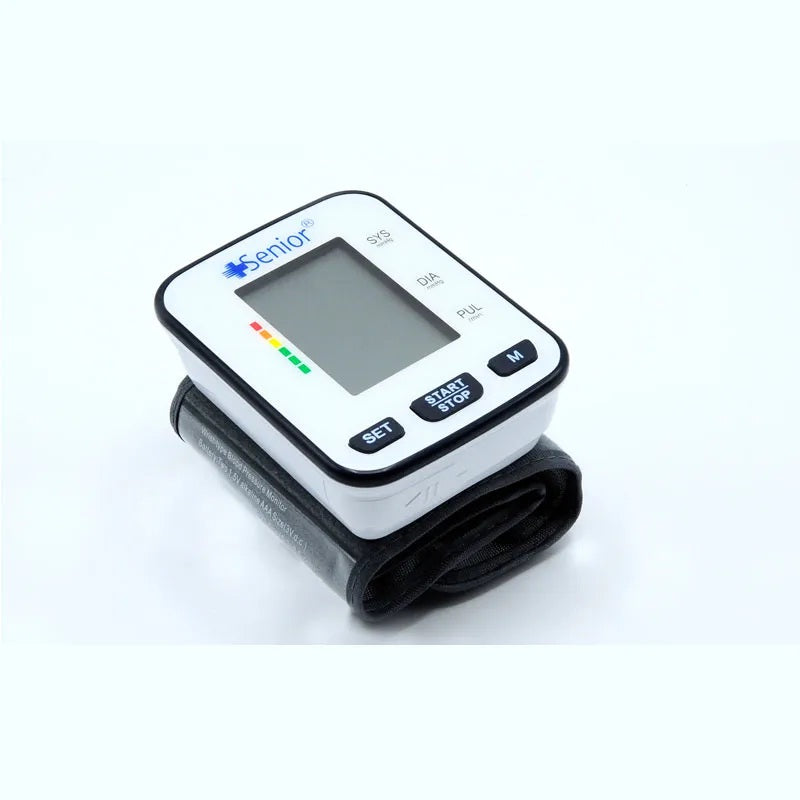 Senior Digital Automatic Wrist Blood Pressure Monitor With High and Low BP Indicator And Pulse Measurement