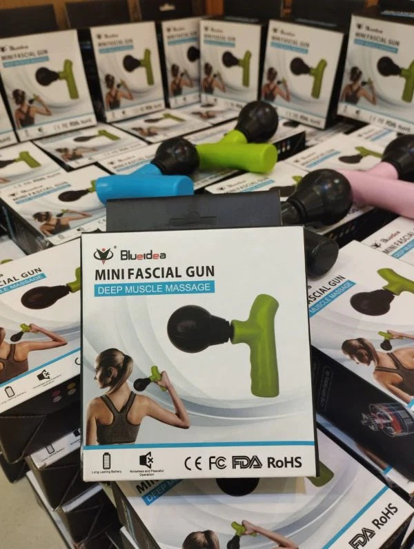 Blueide Mini Fascial Gun Deep Muscle Massager Mini Head and Face Massager Portable Suitable For Gym Office Pocket Muscle Relaxation And Massage Facial