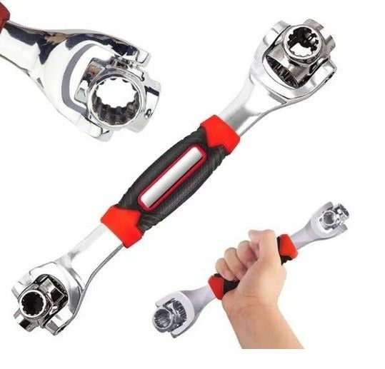 48-In-1 Universal Multi-Function Wrench 360 Degree Rotary Adjustable Spanner